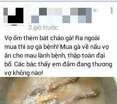 Vo om, chong nau chao ga khong mo ruot, khong vat long khien dan mang choang vang