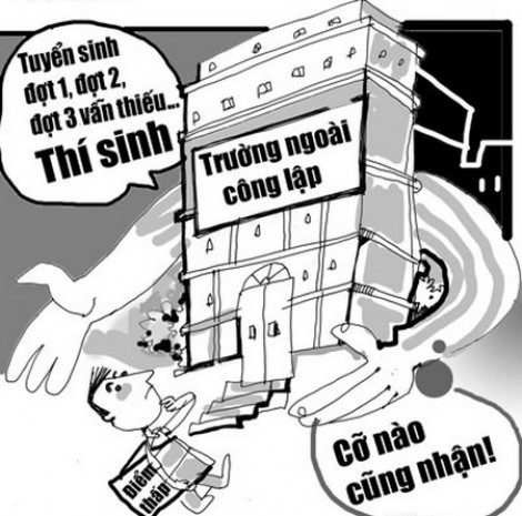 Tuyển sinh đại học: tranh giành người học chỉ vì... lợi nhuận!