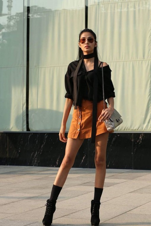 Ngắm street style không thể rời mắt của người mẫu Hoàng Thuỳ
