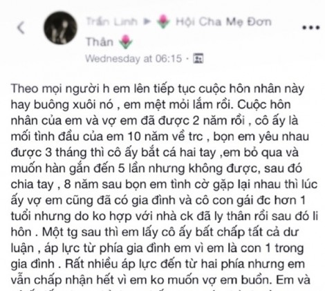 Người chồng gây tranh cãi khi quyết tâm gắn bó với người vợ đã có con riêng và không được sinh thêm