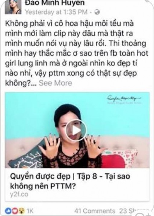 Huyền Mihoo: ‘Là chuyên gia về làm đẹp nhưng tôi không ủng hộ phẫu thuật thẩm mỹ’