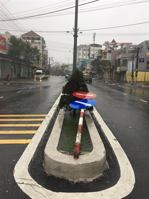 Nha Trang: Nha toc mai, cay xanh nga la liet trong bao Damrey