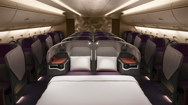 Singapore Airlines chi 850 trieu USD nang cap noi that sieu doi bay Airbus A380