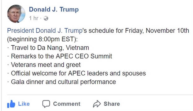 Tong thong My Donald Trump den Da Nang du Hoi nghi APEC