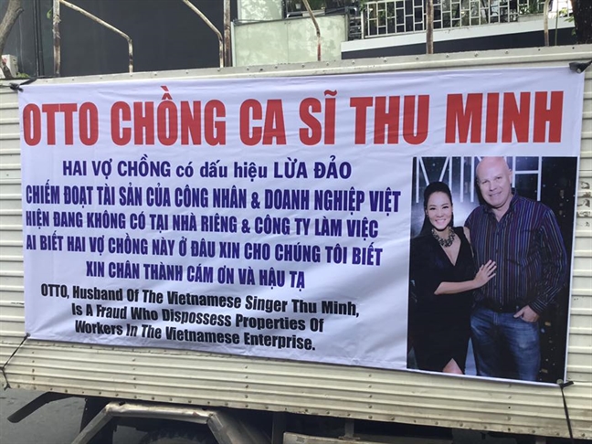 Xuat hien xe cang bang-ron doi no vo chong ca si Thu Minh tai trung tam TP.HCM