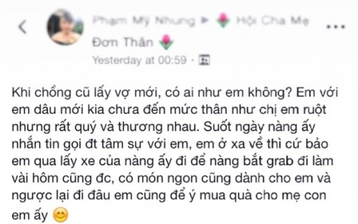 Làm bạn với vợ mới của chồng cũ – chẳng có gì là không thể