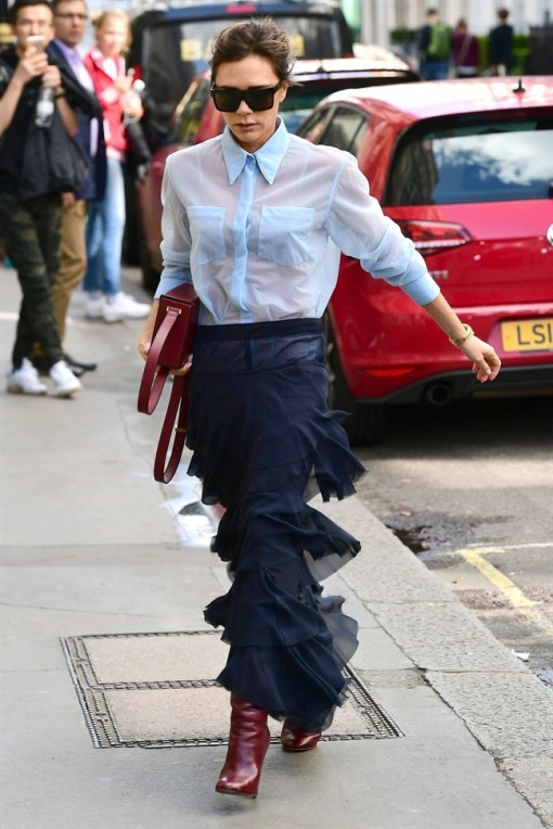 Nàng công sở giữ ấm ngày đông đẹp như Victoria Beckham