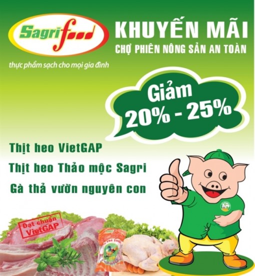Giảm giá sốc dành cho chợ phiên nông sản an toàn TP.HCM