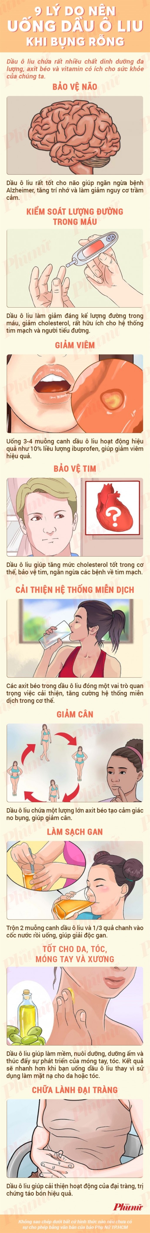 9 lý do nên uống dầu oliu khi bụng rỗng