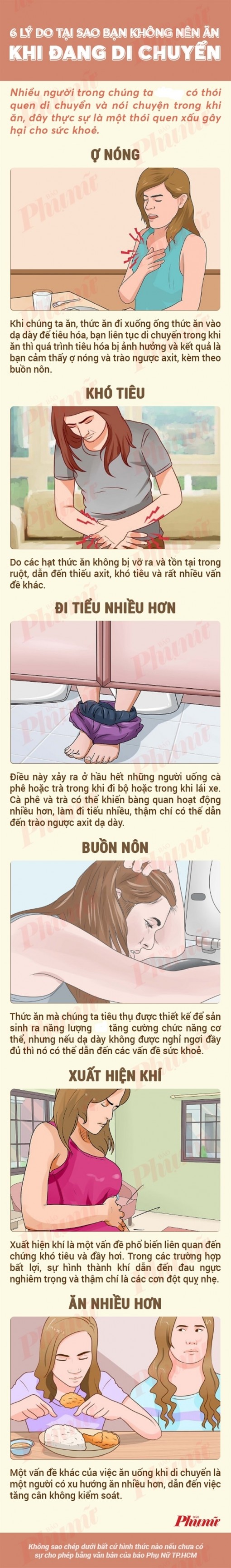 6 căn bệnh do thói quen vừa ăn vừa đi gây ra