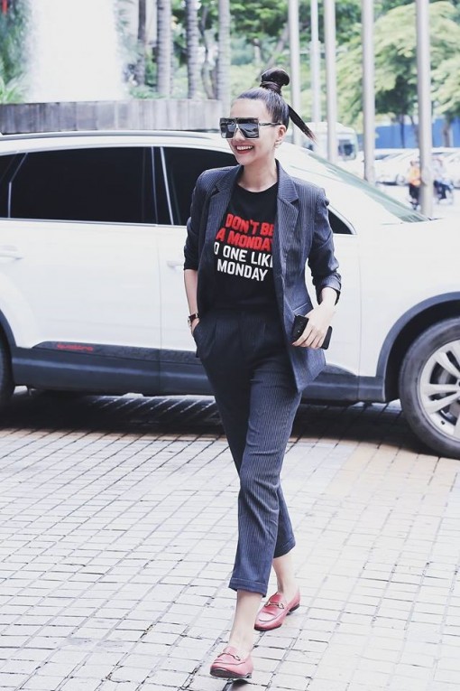 Sao Việt cá tính với phong cách menswear