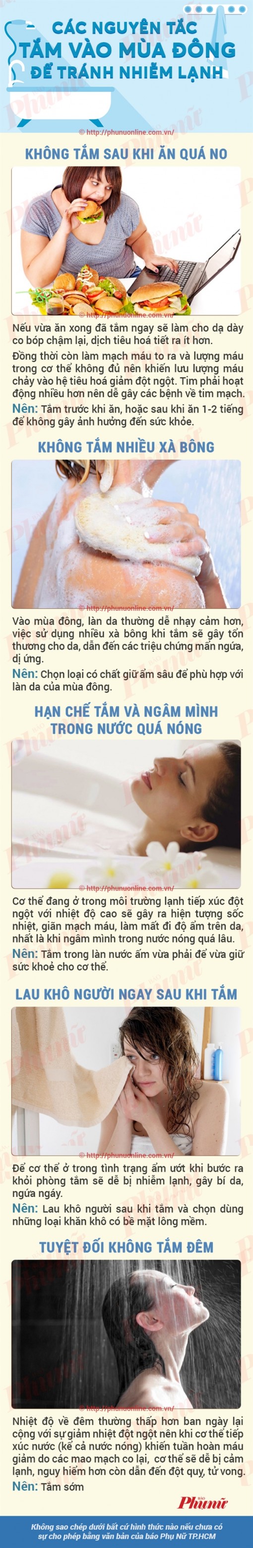 Bí quyết tắm nước lạnh mùa đông đúng cách