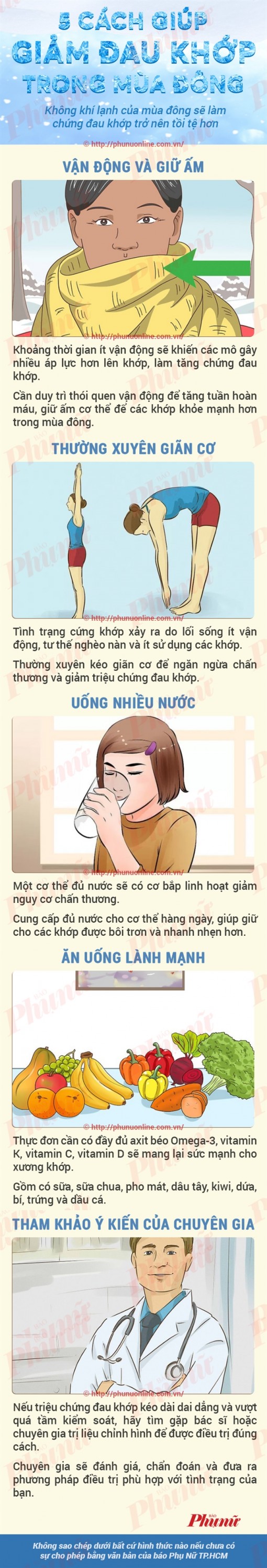5 cách giảm đau nhức xương khớp khi thay đổi thời tiết
