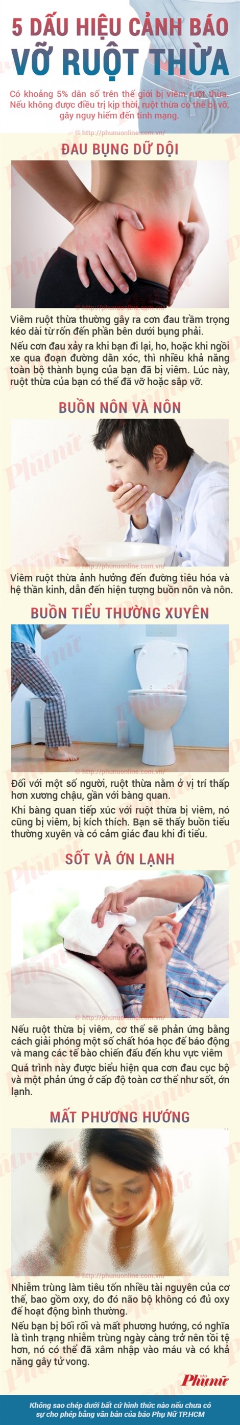 5 dấu hiệu vỡ ruột thừa cần nhập viện ngay