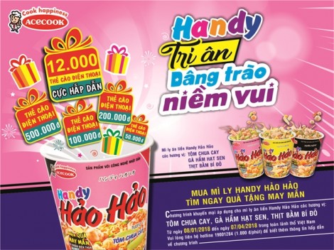 Chương trình khuyến mại dành cho người tiêu dùng Handy tri ân – dâng trao niềm vui