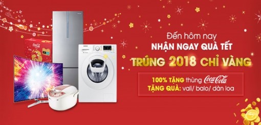 Nhận ngay quà Tết lên đến 2018 chỉ vàng tại Điện máy Xanh