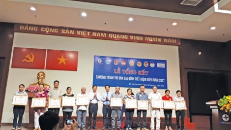 15.648 giải thưởng cho các gia đình tiết kiệm điện trong năm 2018