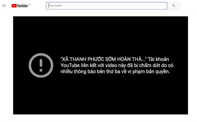 Dai truyen hinh Tay Ninh chinh thuc mat kenh YouTube do vi pham ban quyen