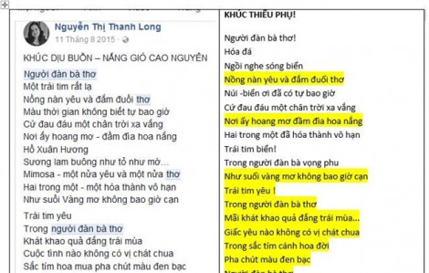 Uẩn khúc phía sau nghi án đạo thơ của nhà thơ Nguyễn Thị Thanh Long