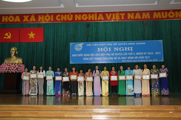 Huyen Binh Chanh: Nhieu hoat dong ho tro phu nu xay dung gia dinh hanh phuc