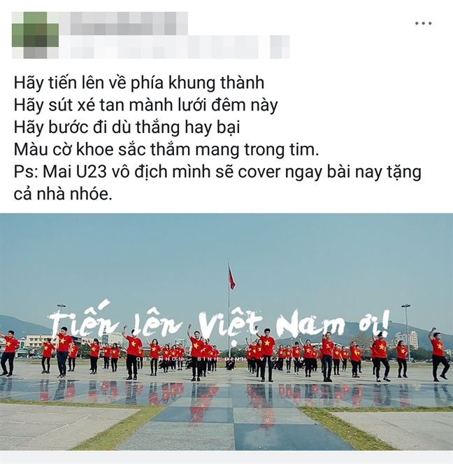 Suc soi khong khi co dong U23 Viet Nam truoc tran chung ket lich su