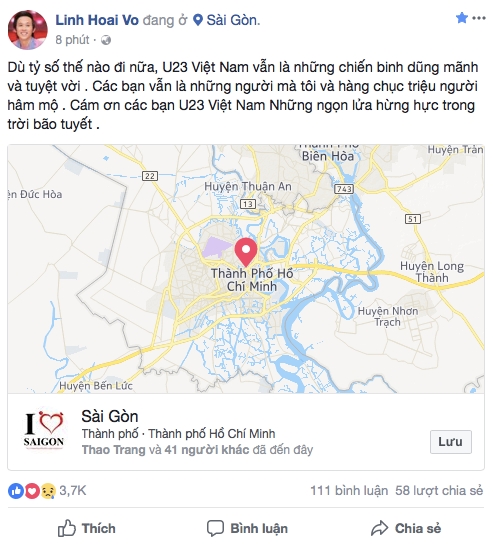 Nghe si Viet: 'U23 Viet Nam da thuc su la nhung anh hung'