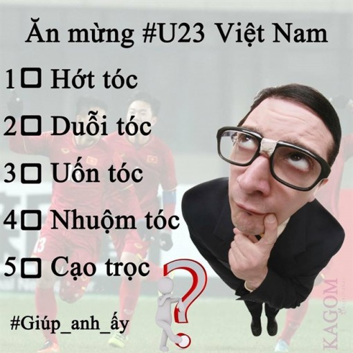 Các kiểu làm đẹp ‘độc lạ’ cổ vũ U23 Việt Nam