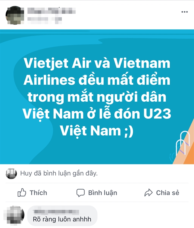 Du luan phan no vi VietJet Air dua nguoi mau mac bikini len may bay don doi tuyen U23