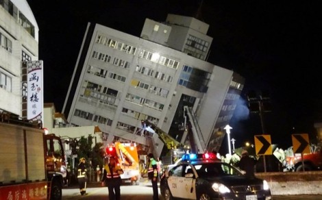 Động đất rung chuyển Đài Loan: Hơn 200 người thương vong