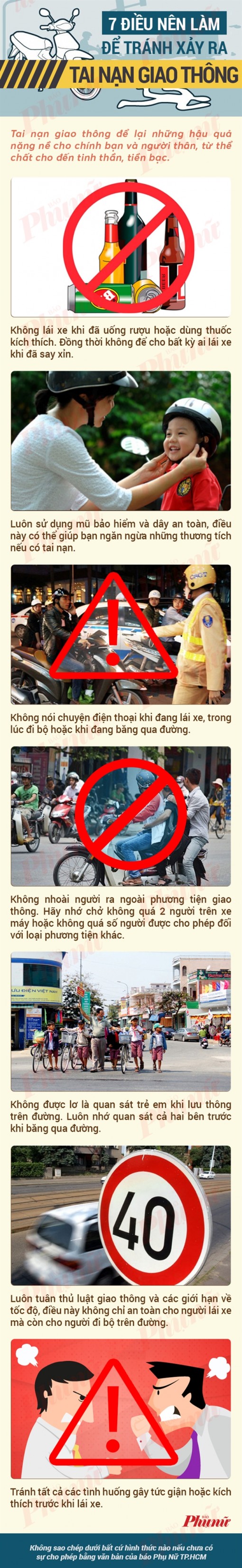 7 điều nên làm để tránh tai nạn giao thông ngày đầu năm