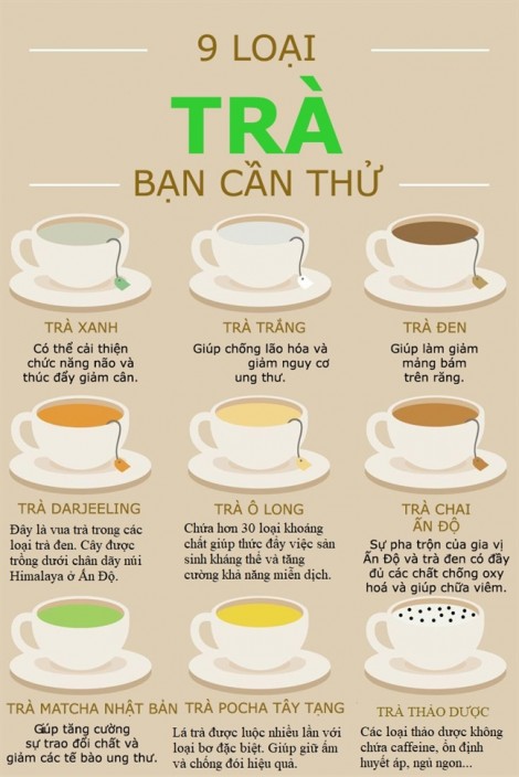 Uống trà nào tốt cho sức khỏe?