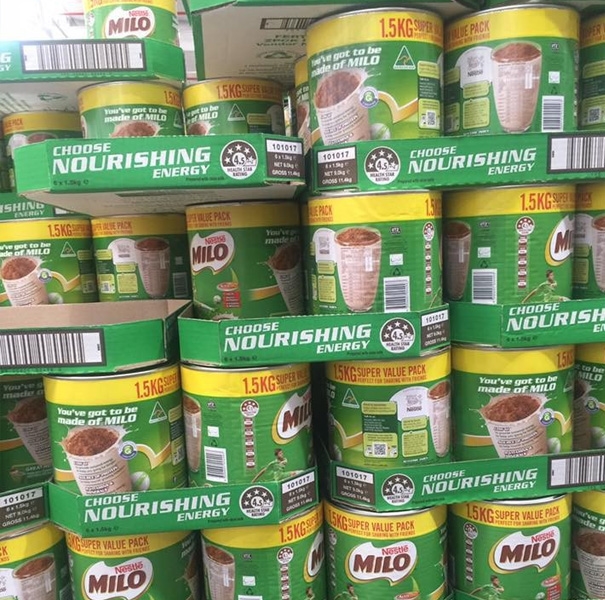 Khong nhap khau san pham Milo bot cua Australia va New Zealand