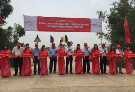 Khánh thành 7 cầu dân sinh mới tại huyện Hồng Ngự tỉnh Đồng Tháp