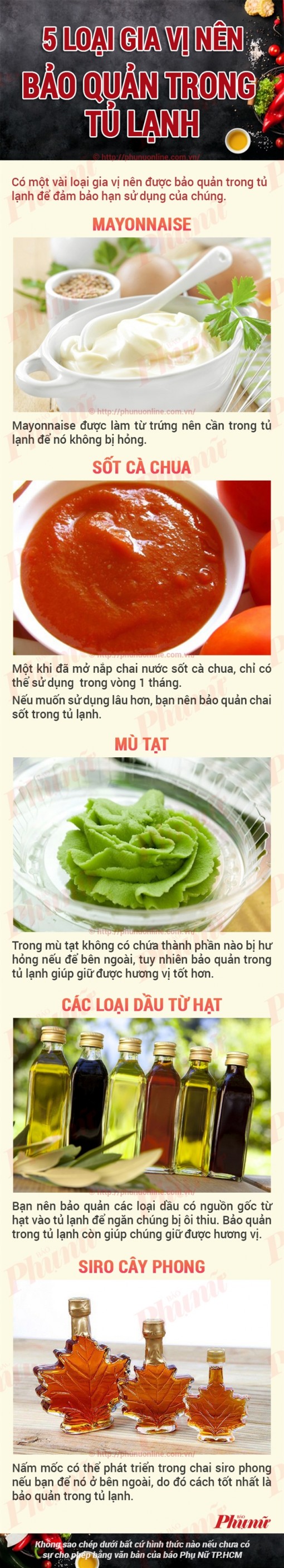 5 loại gia vị nên bảo quản trong tủ lạnh
