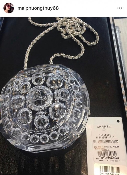 Mai Phương Thuý sắm túi Chanel 300 triệu đồng chỉ để đựng son