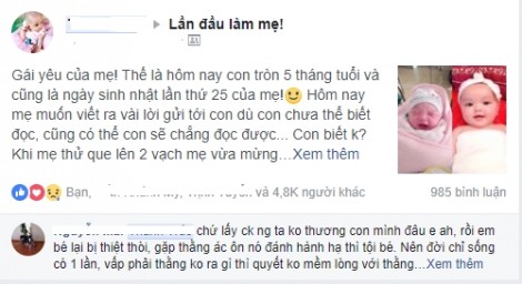 Xót xa trước tâm thư mẹ đơn thân gửi con gái kể chuyện bị ruồng bỏ khi vừa có bầu