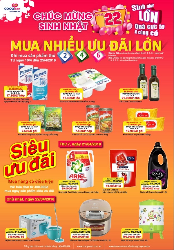 Di sieu thi Co.opmart cuoi tuan cang mua cang co loi