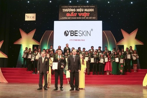 Mỹ phẩm O’BE SKIN đạt Top 10 Thương hiệu mạnh Đất Việt