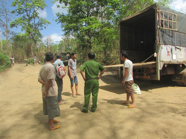 Vu Bo Cong an vay bat vu van chuyen go lau quy mo lon: Kham xet khan cap nha Phuong 'rau'