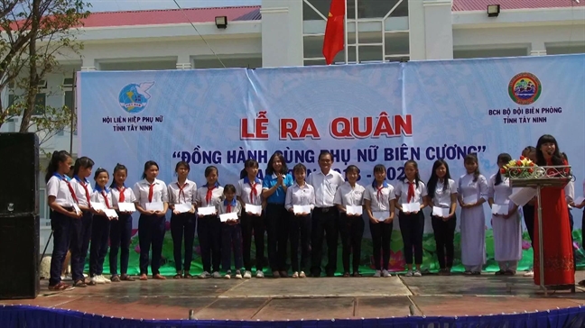 Hoi Phu nu Tay Ninh ra quan chuong trinh 'Dong hanh cung phu nu bien cuong'