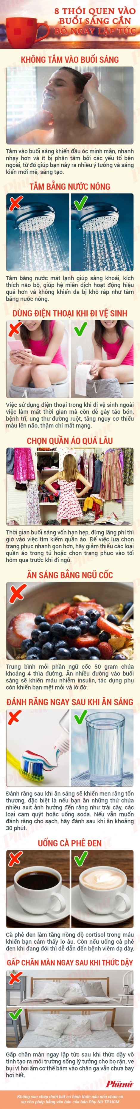 8 thói quen vào buổi sáng nên bỏ ngay lập tức