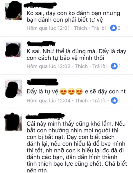 Nếu bị đánh oan, mẹ cho phép con đánh lại!