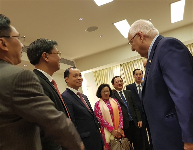 Bi thu Thanh uy TP.HCM hoi kien Tong thong Israel Reuven Rivlin