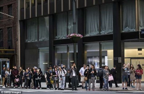 Giao thông New York đình trệ vì hoàng hôn Manhattanhenge