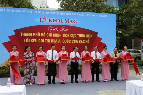 Khai mạc triển lãm 70 năm ngày chủ tịch Hồ Chí Minh ra lời kêu gọi thi đua ái quốc