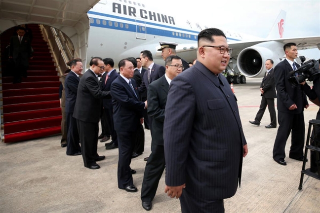 Lanh dao Trieu Tien Kim Jong Un: 'Ca the gioi dang doi theo hoi nghi lich su'