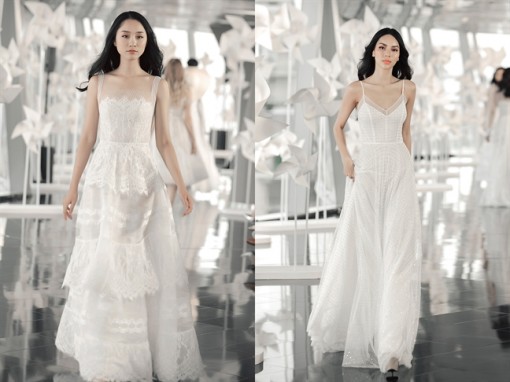 Váy cưới trắng tinh khôi cho nàng chuộng phong cách nhẹ nhàng, nữ tính