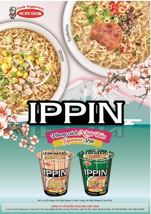 Acecook Việt Nam ra mắt sản phẩm mì ly Ippin và mì Siukay hương vị bò mới