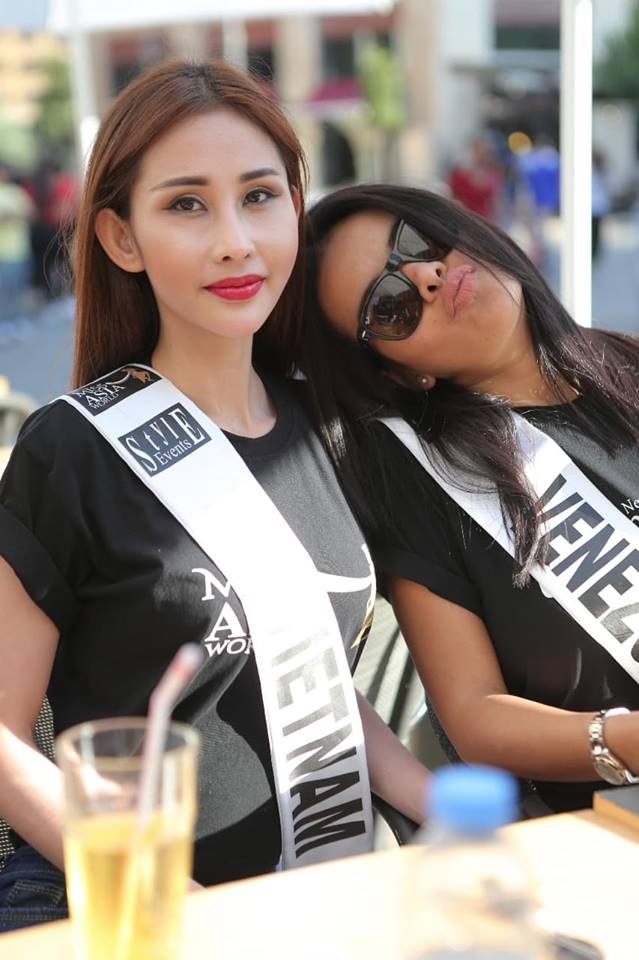 Ao dai cua dai dien Viet Nam bi cat nat truoc them chung ket 'Miss Asia World 2018'