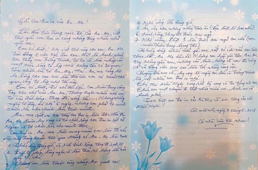 Thư rách nhưng tình thương chưa bao giờ rách